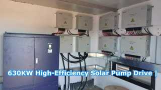 630 kW hoogefficiënte zonnepompaandrijving