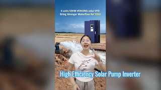 VEIKONG 55 kW zonnepompomvormer | Veldtoepassing op locatie